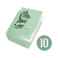 Тетрадь для чистописания. Линовка № 5 х 10 шт