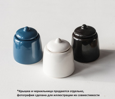 Фарфоровая чернильница-непроливайка, копия советской